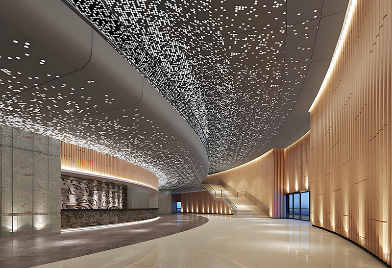 About Laser Cutting Perforated Aluminum Ceiling Features